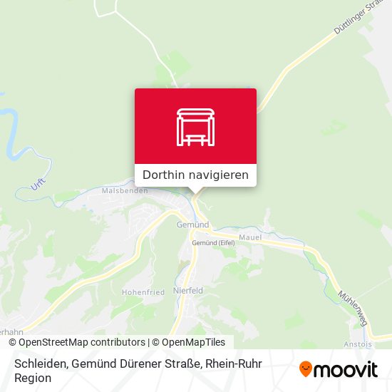 Schleiden, Gemünd Dürener Straße Karte
