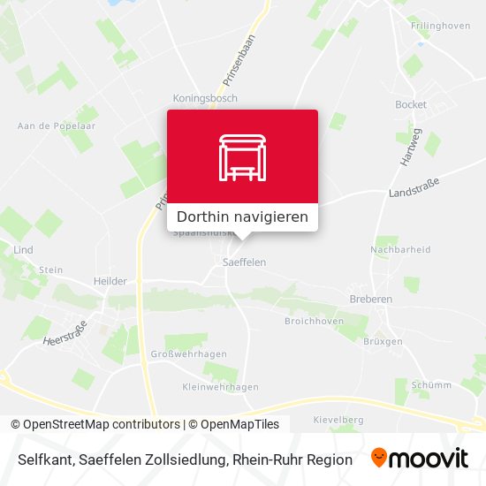 Selfkant, Saeffelen Zollsiedlung Karte