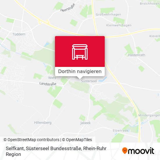 Selfkant, Süsterseel Bundesstraße Karte