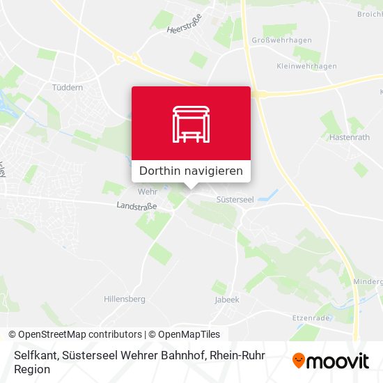 Selfkant, Süsterseel Wehrer Bahnhof Karte