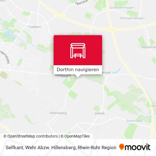 Selfkant, Wehr Abzw. Hillensberg Karte