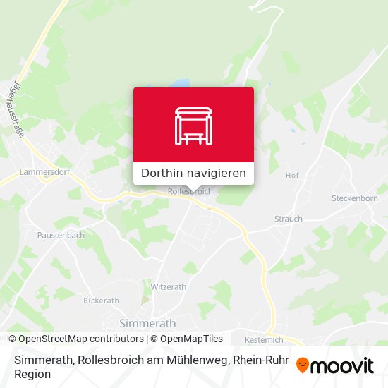 Simmerath, Rollesbroich am Mühlenweg Karte