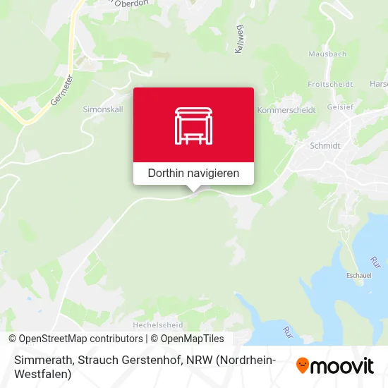 Simmerath, Strauch Gerstenhof Karte
