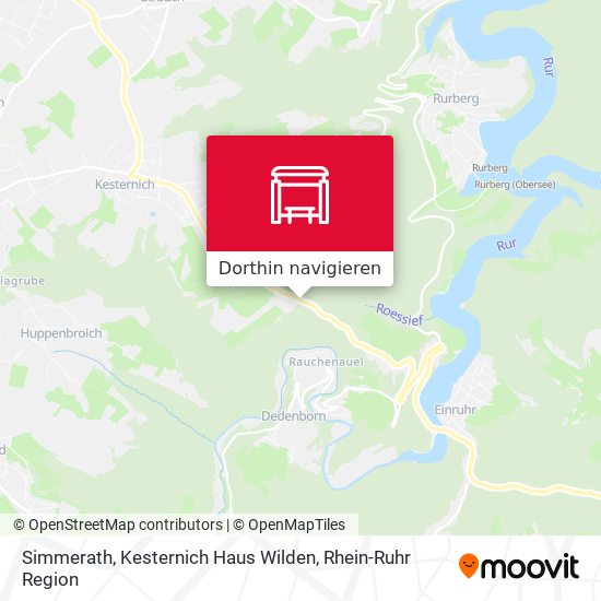 Simmerath, Kesternich Haus Wilden Karte