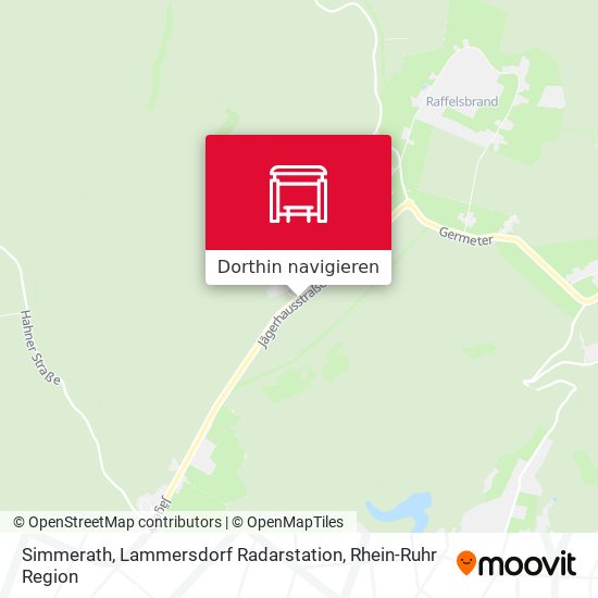 Simmerath, Lammersdorf Radarstation Karte
