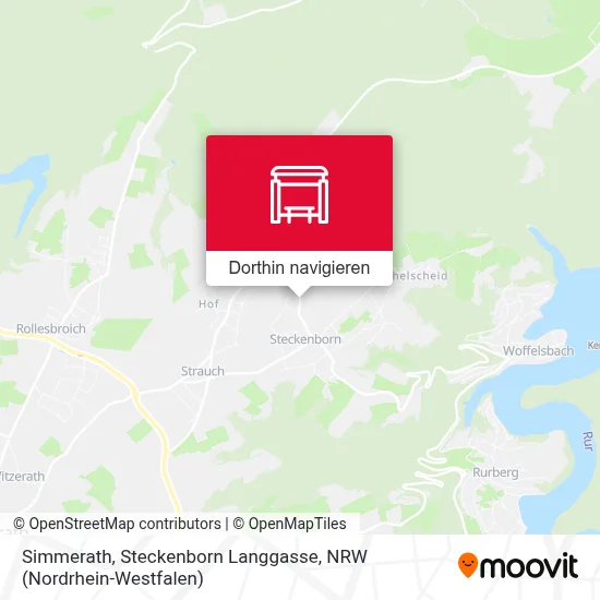 Simmerath, Steckenborn Langgasse Karte