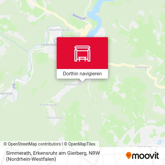 Simmerath, Erkensruhr am Gierberg Karte