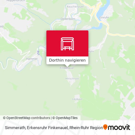 Simmerath, Erkensruhr Finkenauel Karte