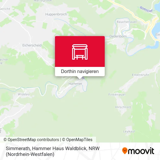 Simmerath, Hammer Haus Waldblick Karte