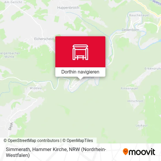 Simmerath, Hammer Kirche Karte