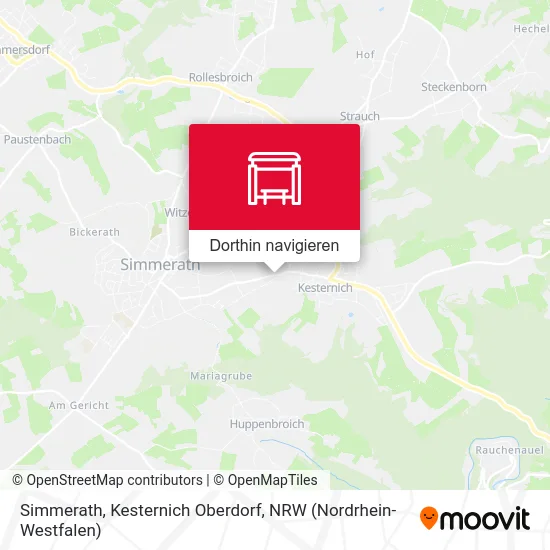 Simmerath, Kesternich Oberdorf Karte