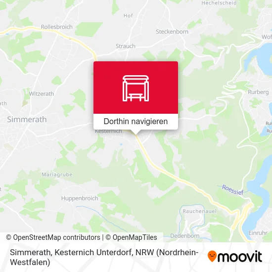 Simmerath, Kesternich Unterdorf Karte