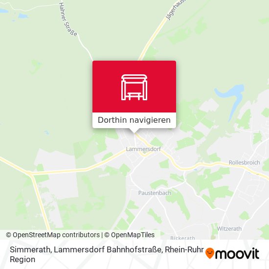 Simmerath, Lammersdorf Bahnhofstraße Karte