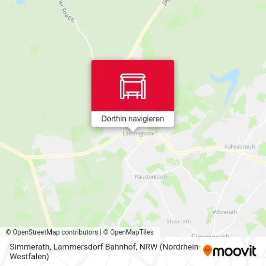 Simmerath, Lammersdorf Bahnhof Karte