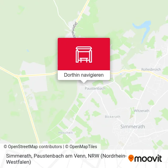 Simmerath, Paustenbach am Venn Karte