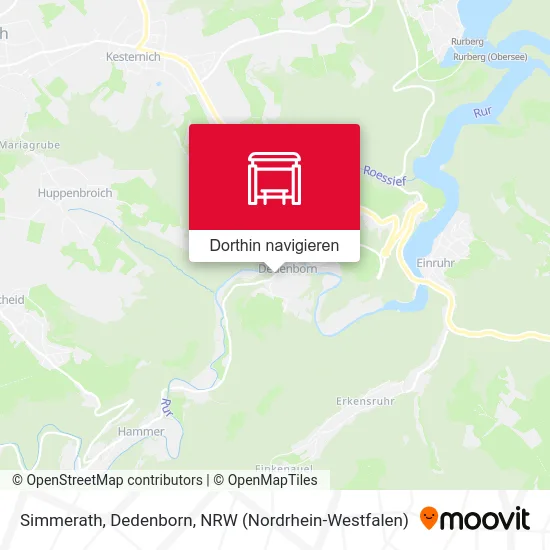 Simmerath, Dedenborn Karte