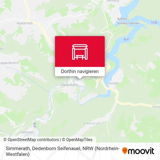 Simmerath, Dedenborn Seifenauel Karte