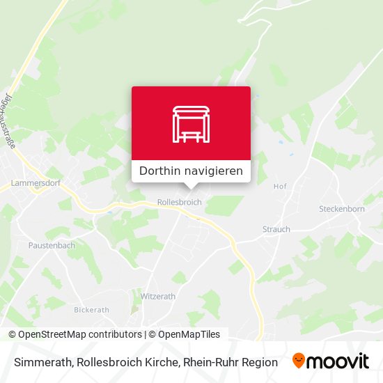 Simmerath, Rollesbroich Kirche Karte