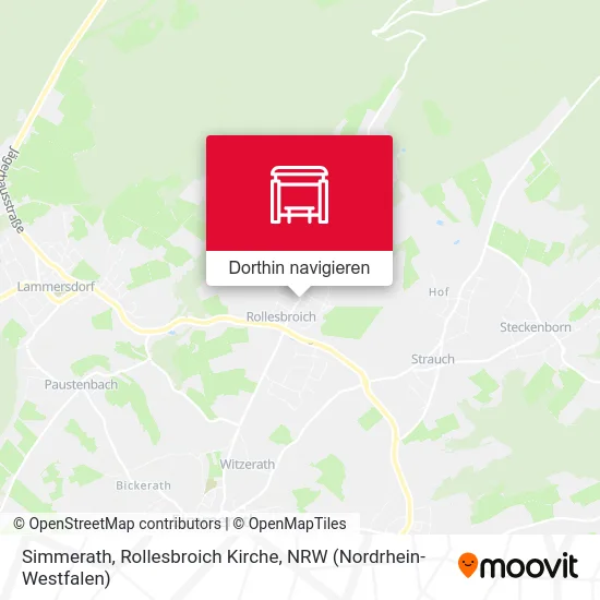 Simmerath, Rollesbroich Kirche Karte