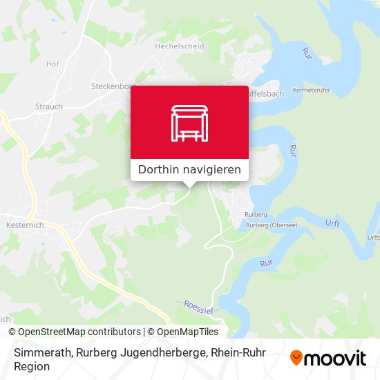 Simmerath, Rurberg Jugendherberge Karte