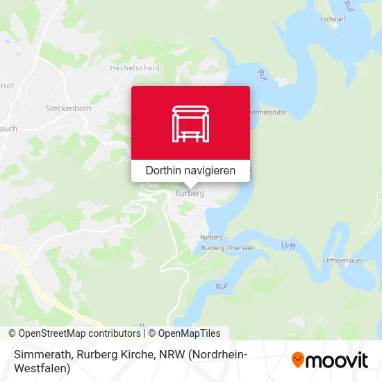 Simmerath, Rurberg Kirche Karte