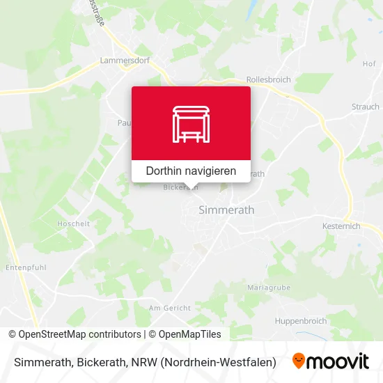 Simmerath, Bickerath Karte