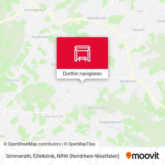 Simmerath, Eifelklinik Karte