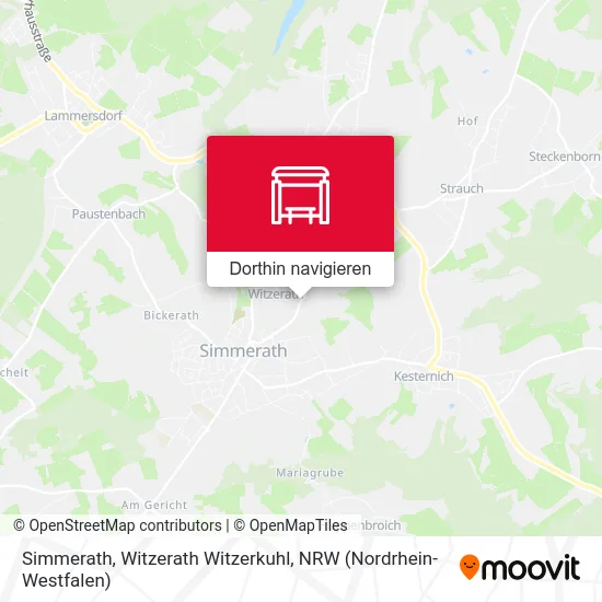 Simmerath, Witzerath Witzerkuhl Karte