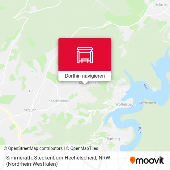 Simmerath, Steckenborn Hechelscheid Karte