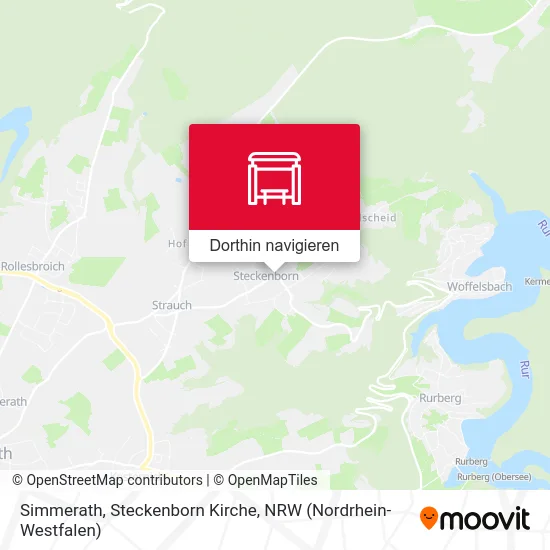 Simmerath, Steckenborn Kirche Karte