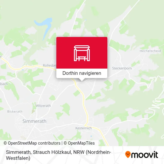 Simmerath, Strauch Hölzkaul Karte