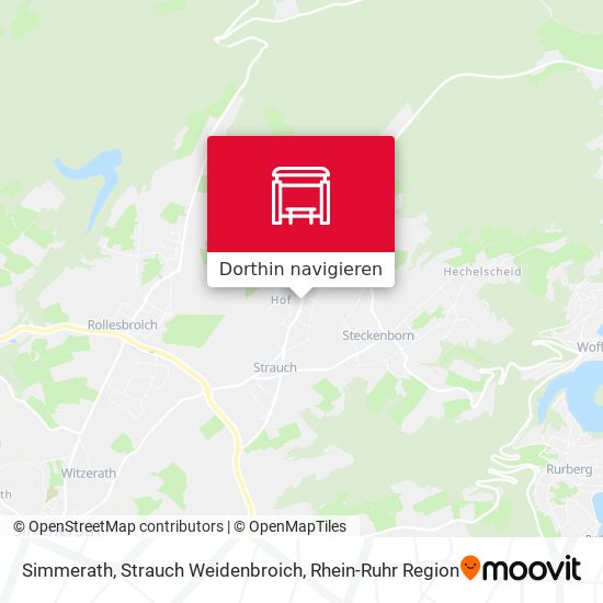 Simmerath, Strauch Weidenbroich Karte