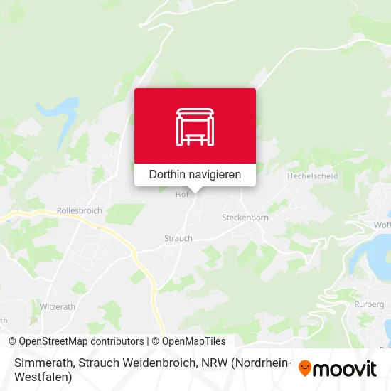 Simmerath, Strauch Weidenbroich Karte