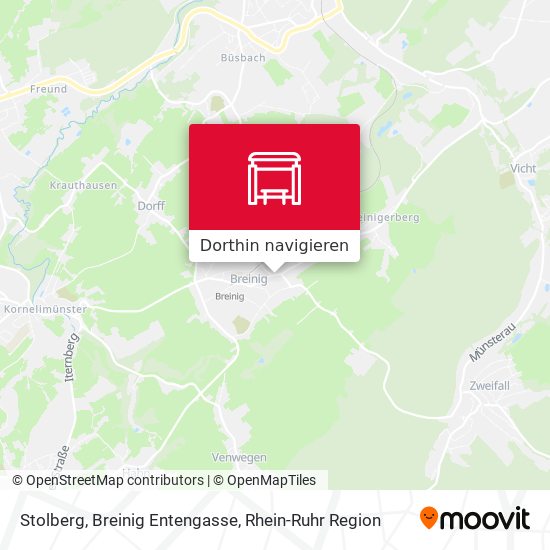 Stolberg, Breinig Entengasse Karte