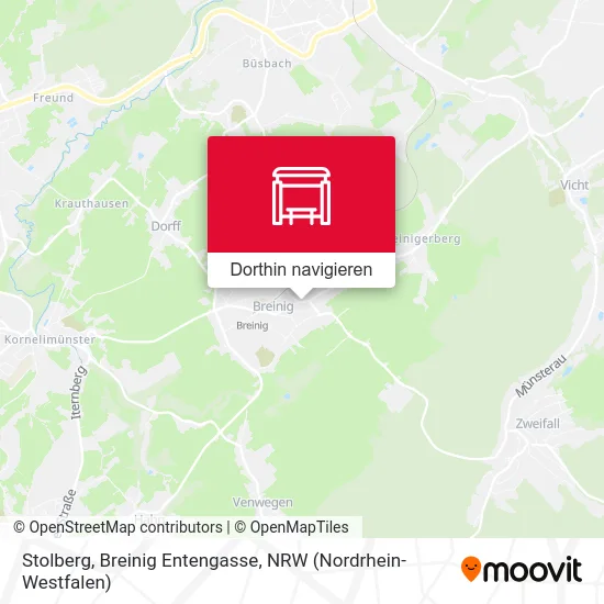 Stolberg, Breinig Entengasse Karte