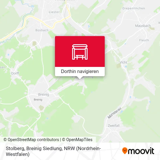 Stolberg, Breinig Siedlung Karte