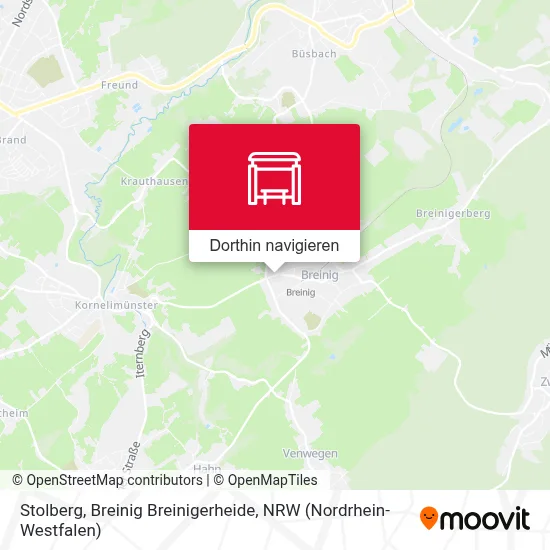 Stolberg, Breinig Breinigerheide Karte