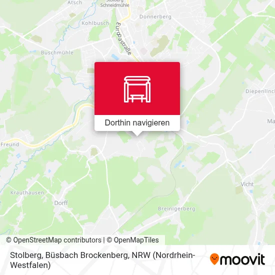 Stolberg, Büsbach Brockenberg Karte