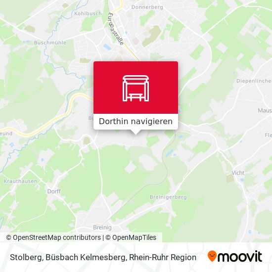 Stolberg, Büsbach Kelmesberg Karte
