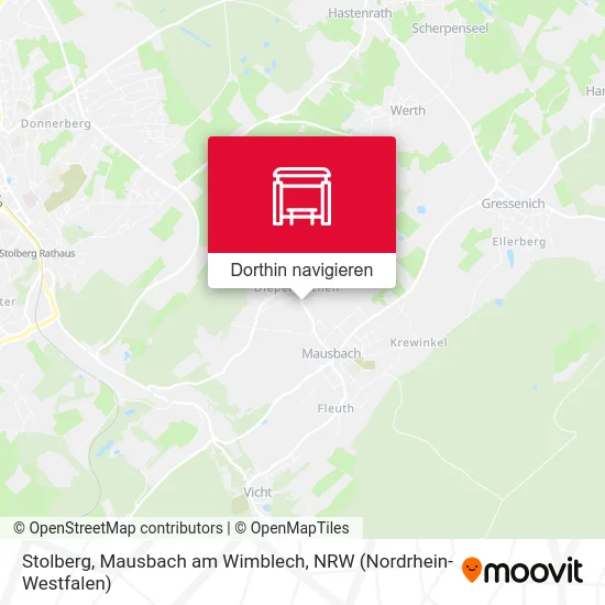 Stolberg, Mausbach am Wimblech Karte