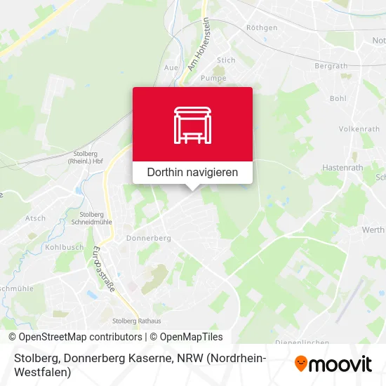 Stolberg, Donnerberg Kaserne Karte