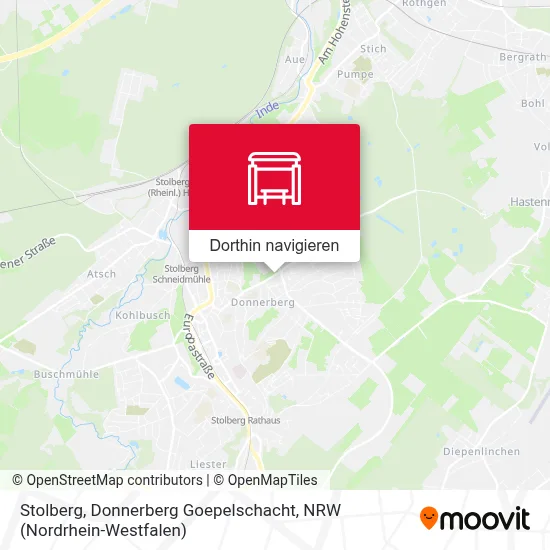 Stolberg, Donnerberg Goepelschacht Karte