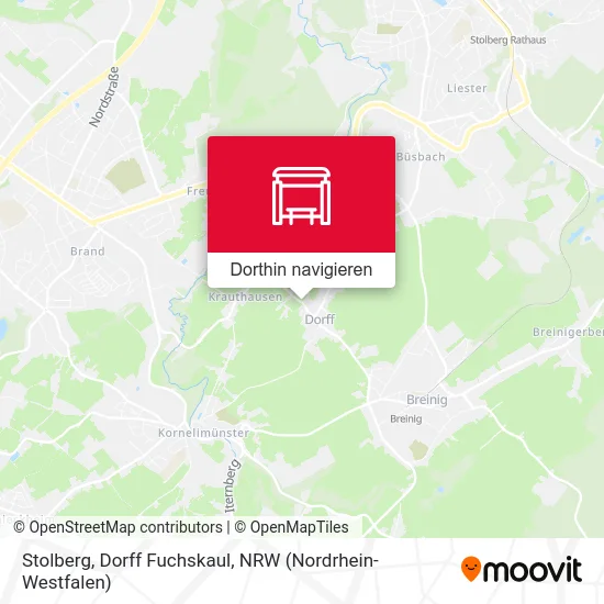 Stolberg, Dorff Fuchskaul Karte