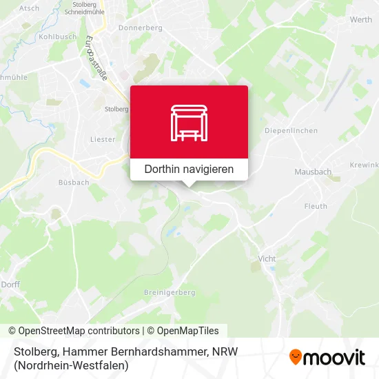 Stolberg, Hammer Bernhardshammer Karte