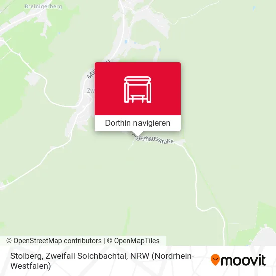 Stolberg, Zweifall Solchbachtal Karte