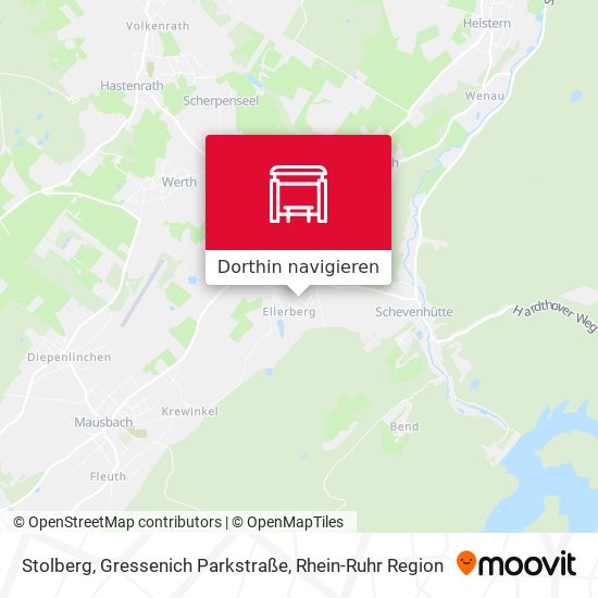 Stolberg, Gressenich Parkstraße Karte