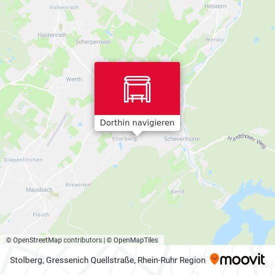 Stolberg, Gressenich Quellstraße Karte