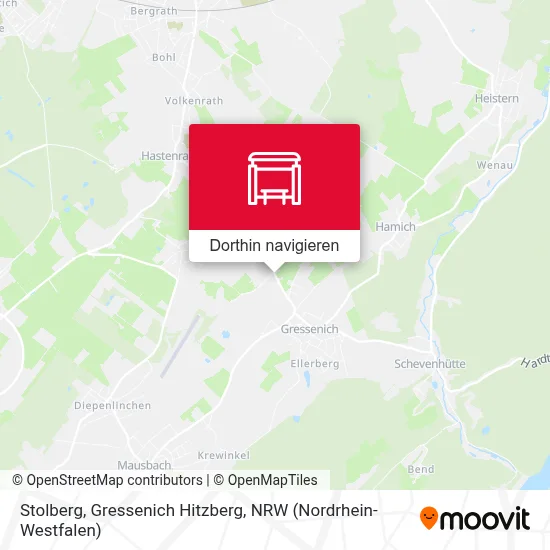 Stolberg, Gressenich Hitzberg Karte