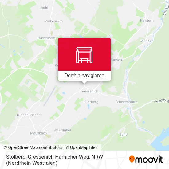 Stolberg, Gressenich Hamicher Weg Karte