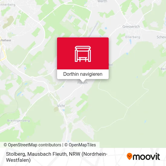 Stolberg, Mausbach Fleuth Karte